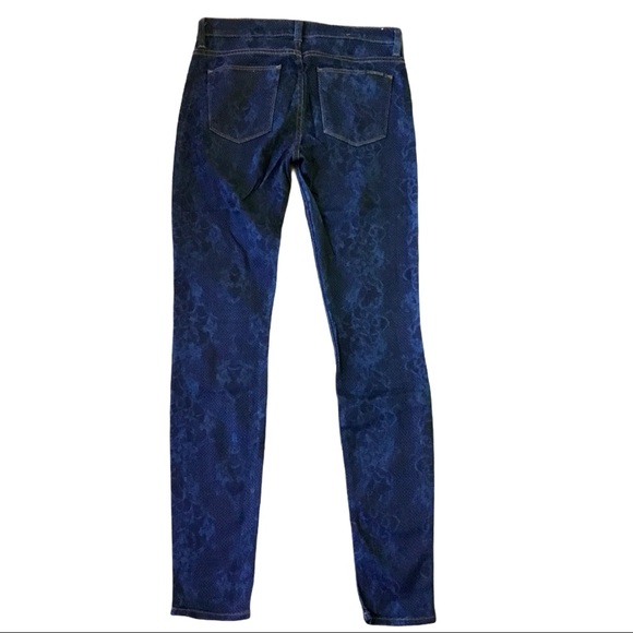 Hudson Nico Super Skinny Mid Rise Printed Jeans - Picture 5 of 6
